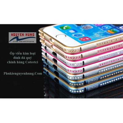 Ốp viền kim loại iPhone 6 (iPhone 6 Plus) – Coteetci đính đá quý cao cấp